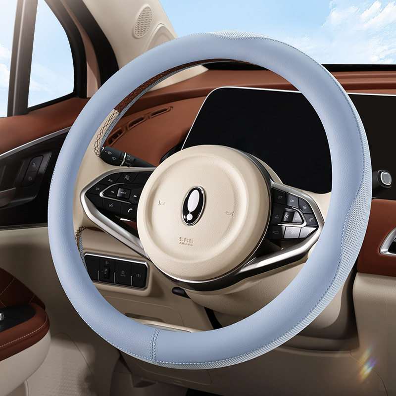 2025年新款皮革网布汽车方向盘套通用人造革四季通用实用新型专利