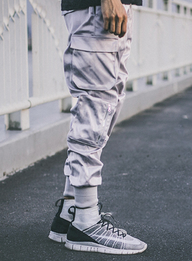 APHELION潮牌运动gorpcore束脚裤男春秋户外百搭多口袋工装休闲裤