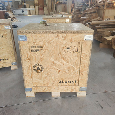 成都精品欧松板木箱定制尺寸logo