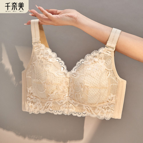 千奈美轻薄透气大胸显小文胸