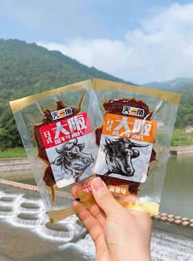 温州湖岭特产天一角大阪 阪刀风干 干牛肉片500g酱香味爽辣湖岭卤