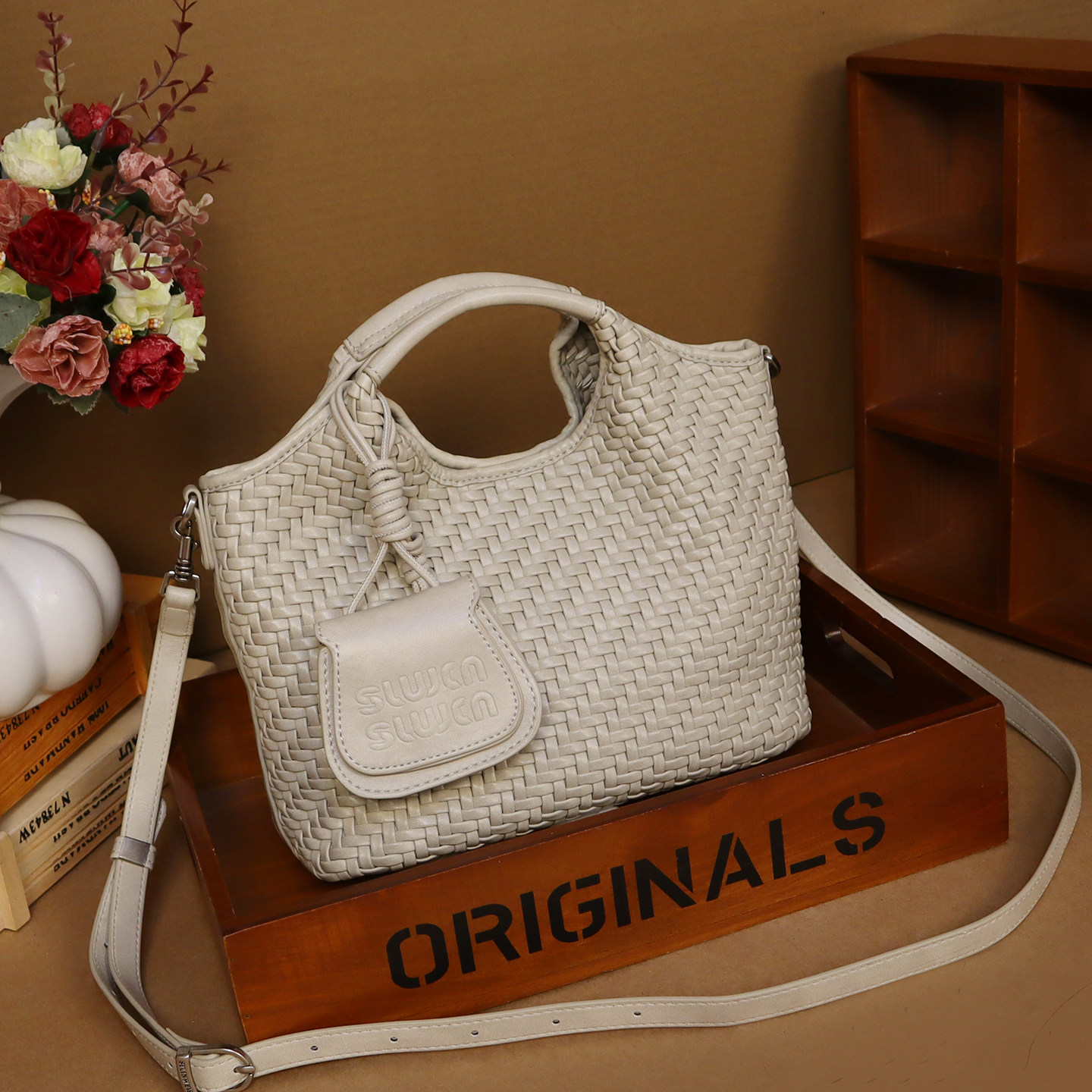 高级感手工编织菜篮子包女百搭子母包手提单肩斜挎包大容量水桶包,箱包皮具/热销女包/男包,通用款女包,淘宝优惠券,粉丝福利购,淘宝优惠卷