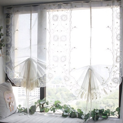 半遮光北欧罗马窗帘升降