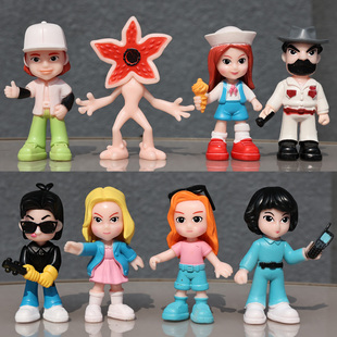 8款怪奇物语手办盲盒周边食人花魔王玩偶公仔室内桌面摆件礼物