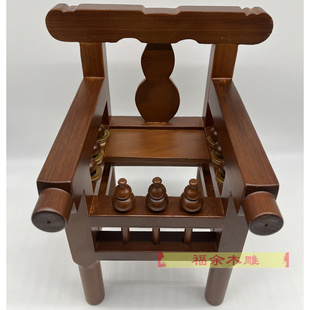 柚木手轿实木乩童木轿神明出巡显轿神轿卯榫轿子神椅耐摔结实扶乩