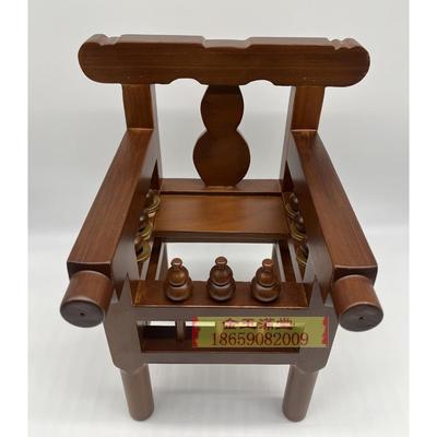 柚木手轿实木乩童木轿神明出巡显轿神轿卯榫轿子神椅耐摔结实扶乩