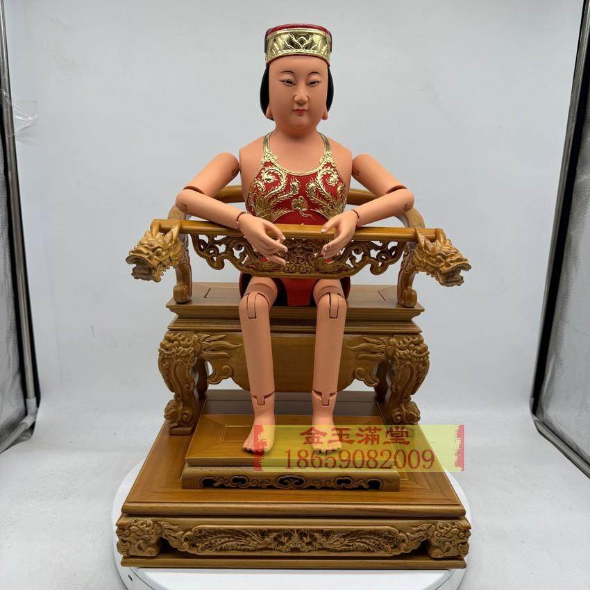 软身妈祖娘娘天上圣母金身神像天后天妃木雕佛像妈祖海神香樟木雕