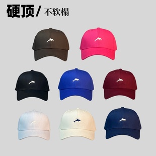 硬顶棒球帽女2025新款美式高顶加深鸭舌帽男款遮阳防嗮帽子显脸小