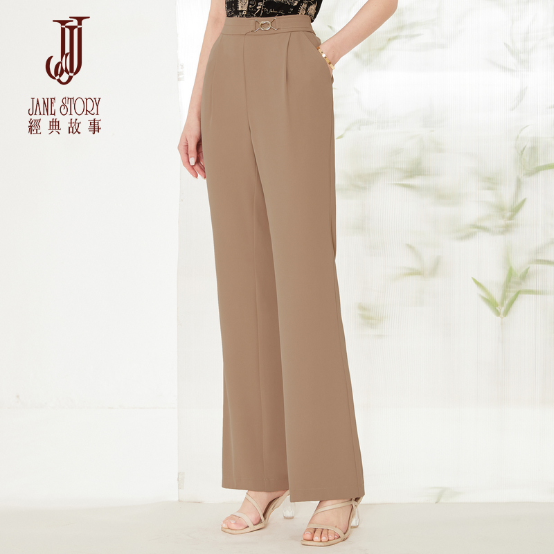 黑色西装裤女2025新款高腰显瘦直筒裤夏季薄款职业通勤窄版阔腿裤