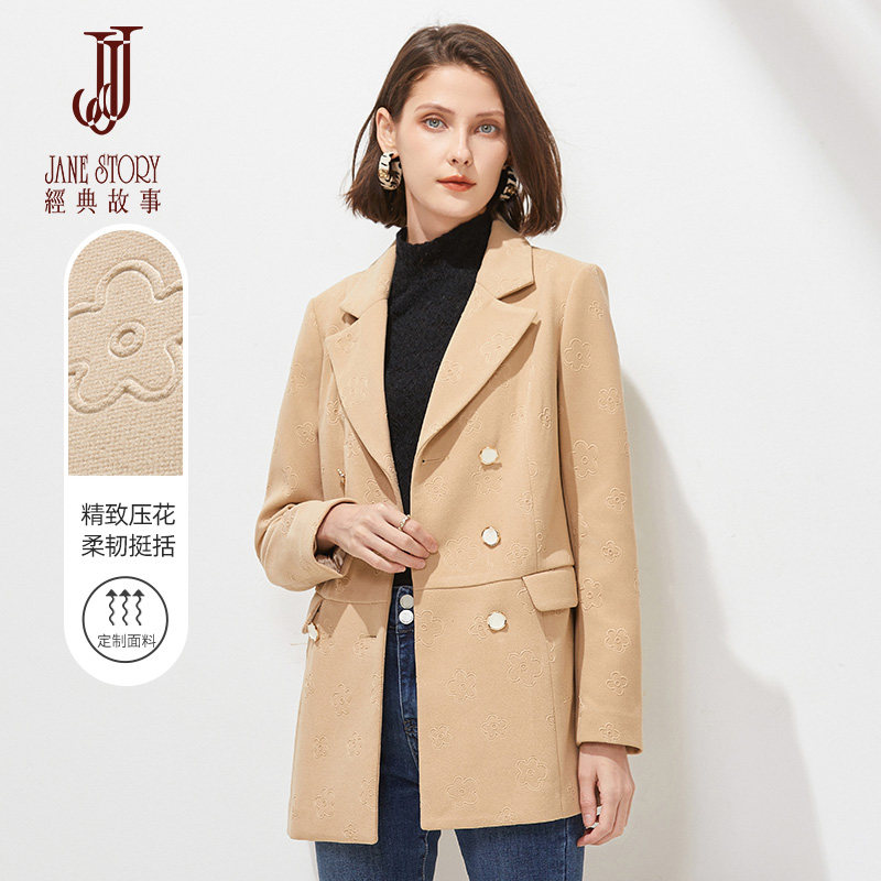 中长款西装外套女新款2025年秋冬爆款西服高级感气质修身黑色风衣