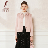 上衣 小个子气质百搭休闲短款 粉色时尚 翻领风衣外套女2026春秋新款