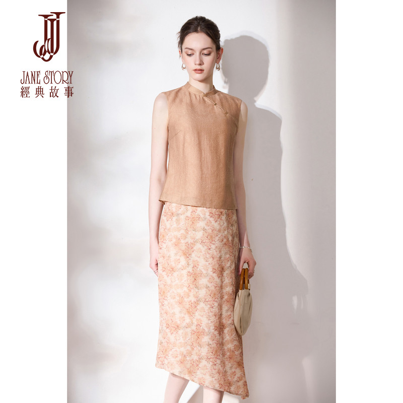 别致独特新中式衬衫女无袖