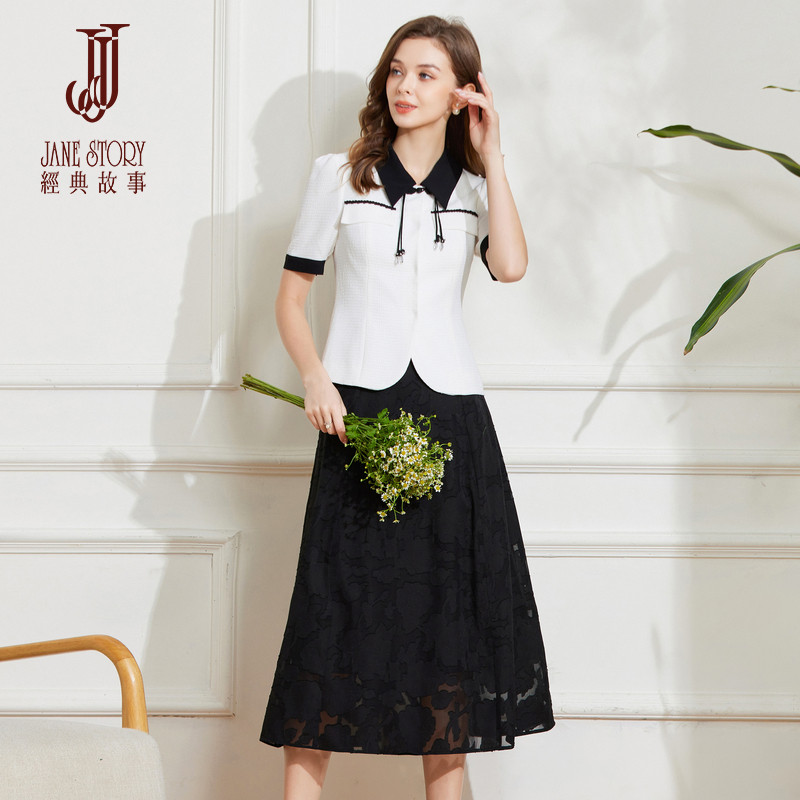 小香风西装套装裙女2026新款夏季连衣裙知性气质西服配裙子两件套