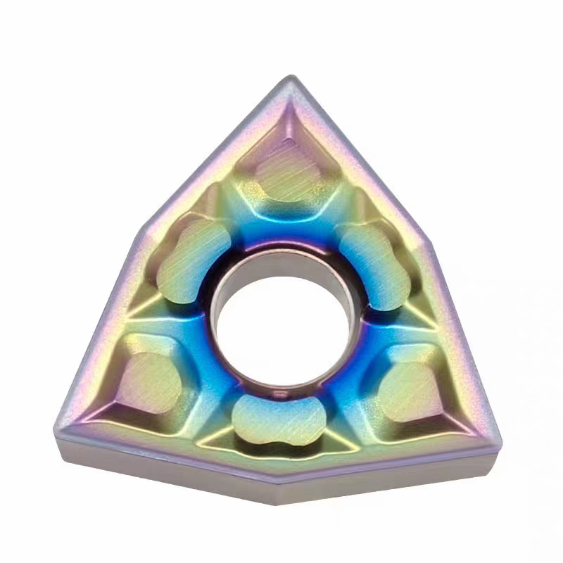 七彩淬火钢高硬桃形外圆数控刀片WNMG080404-TF WNMG080408-TF