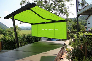 遮阳布雨棚定制加工雨篷遮阳棚布防嗮隔热伸缩棚户外加厚彩条篷布