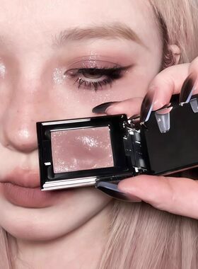 亚裔烟熏紫粉色！单色眼影盘2026新款紫色大地色日常淡妆腮红爆闪