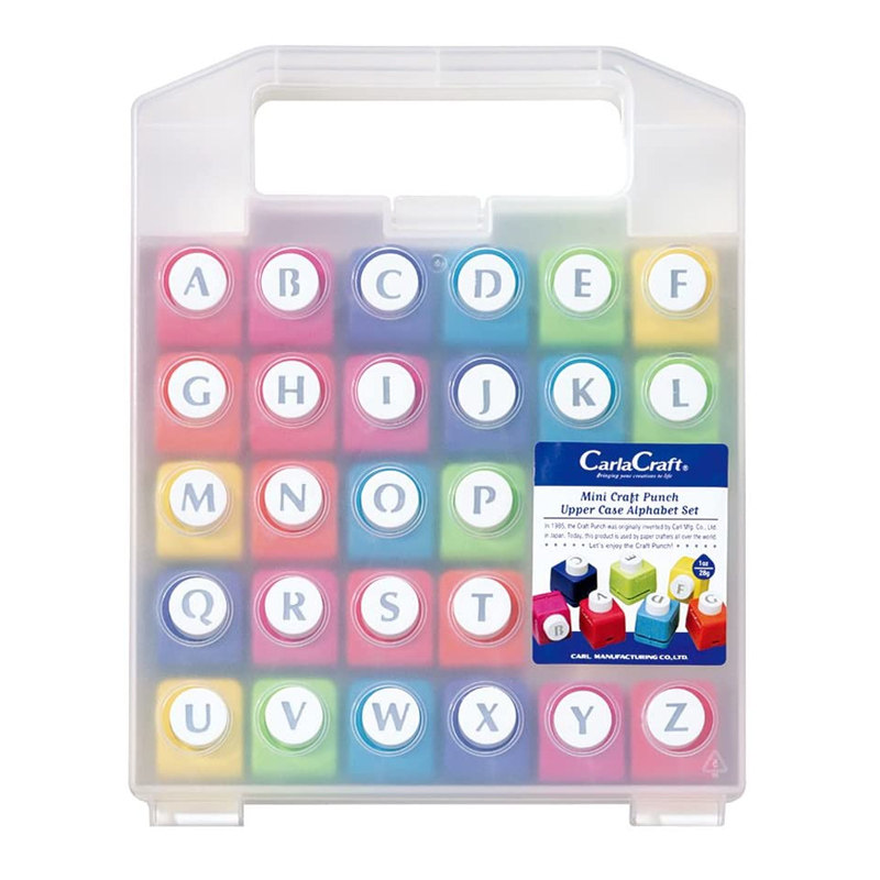 日本品质压花器套装大小写字母数字图案手工学生手帐益智打花器具