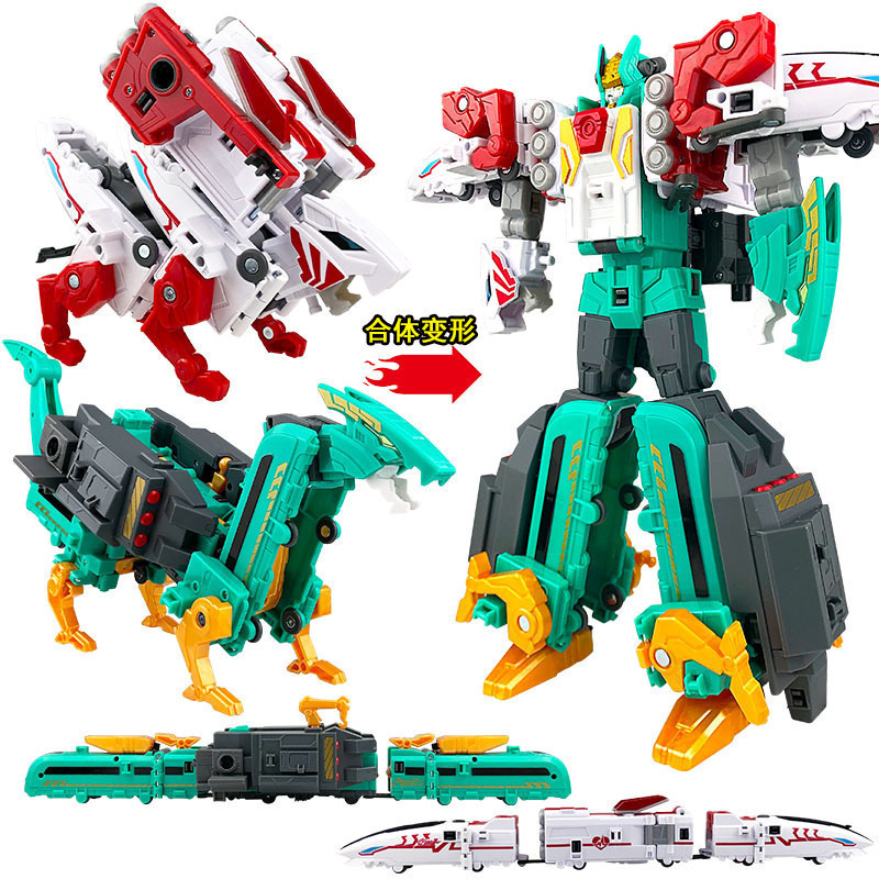 奥迪双钻巨神战击队变形合体玩具