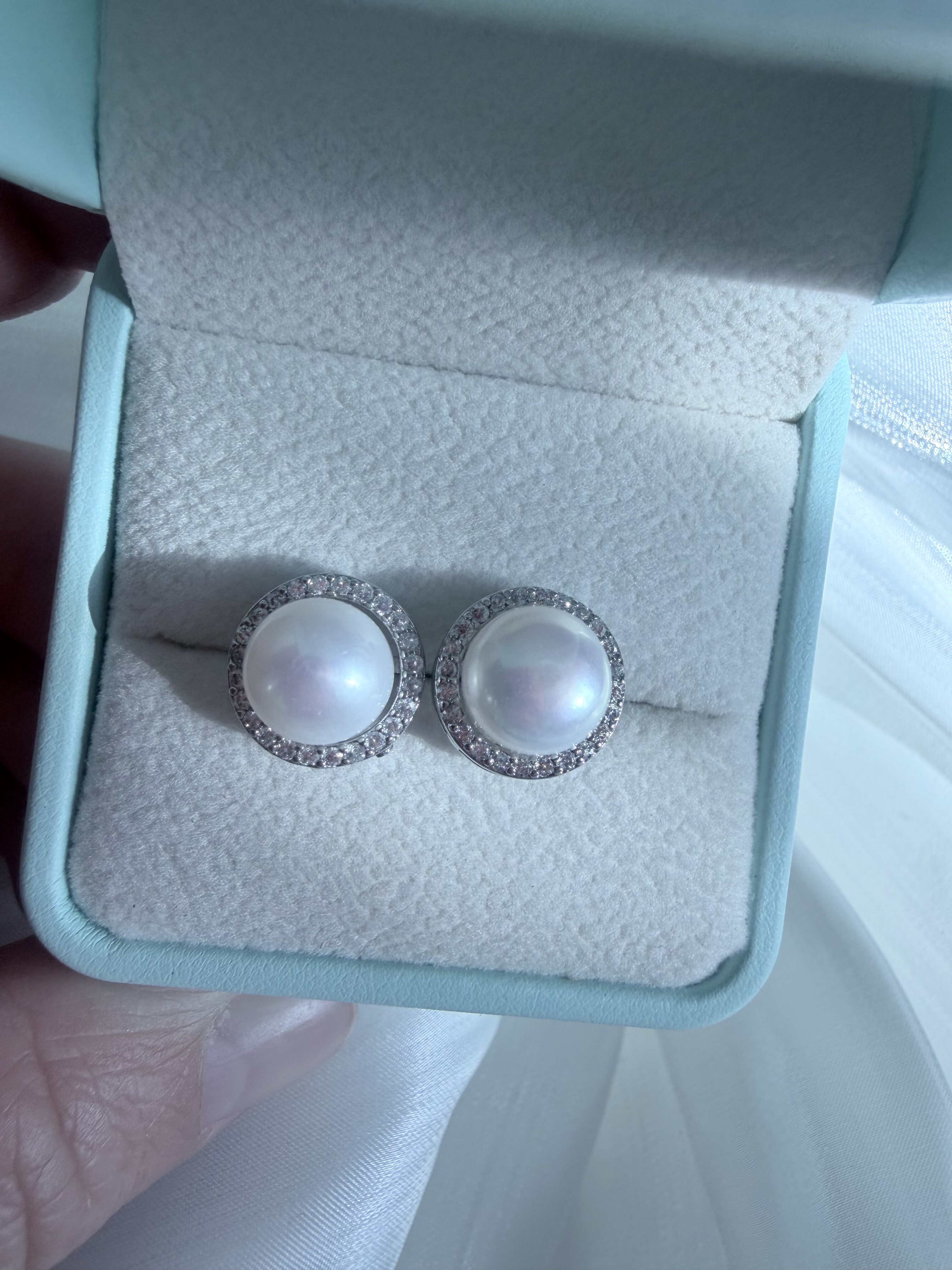 天然淡水耳钉女款轻奢小众设计感高级气质百搭耳环简约时尚仙女范,珠宝/钻石/翡翠,耳饰,淘宝优惠券,粉丝福利购,淘宝优惠卷