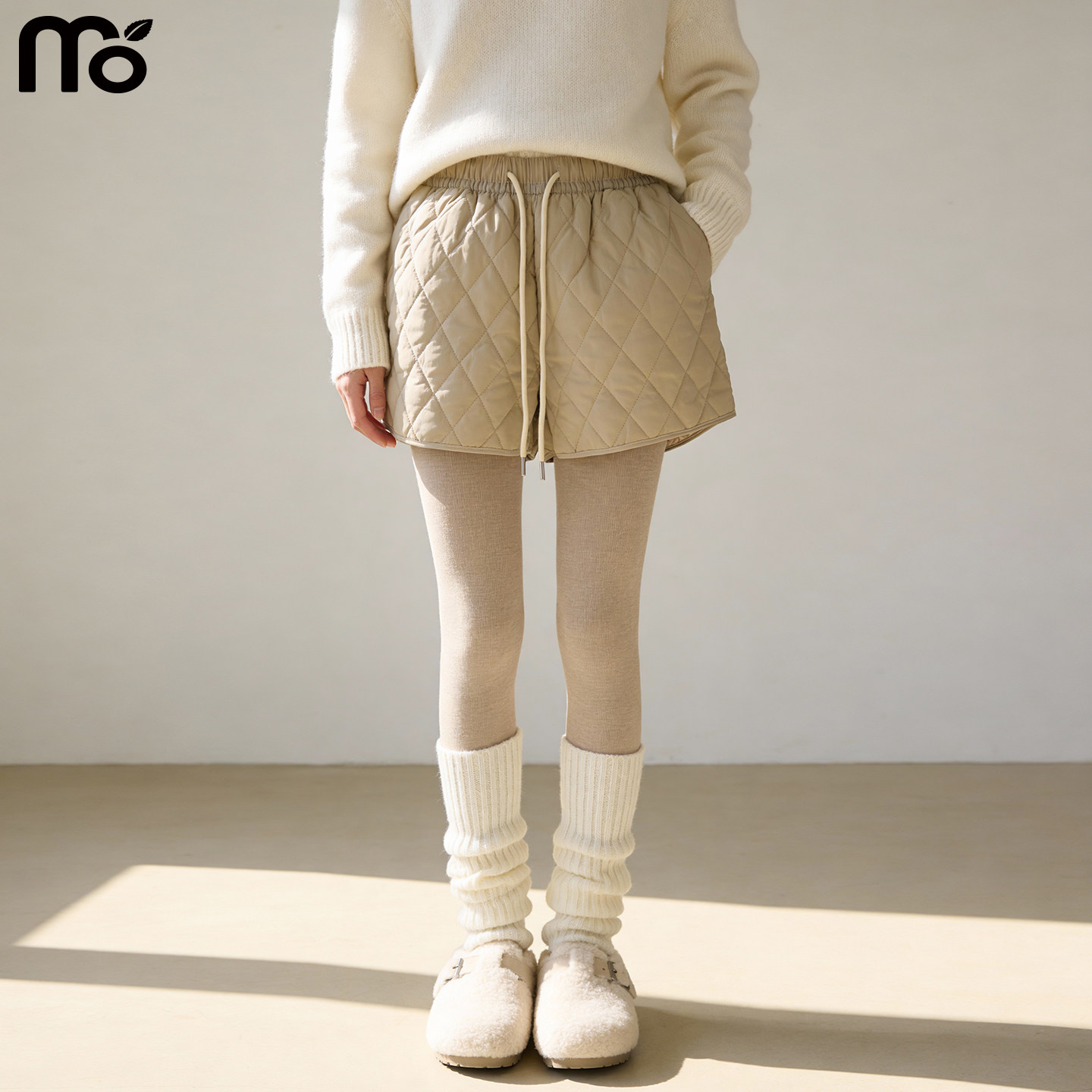 菱格夹棉短裤女外穿秋冬季2025新款宽松A版防风加厚休闲阔腿裤子,女装/女士精品,休闲裤,淘宝优惠券,粉丝福利购,淘宝优惠卷