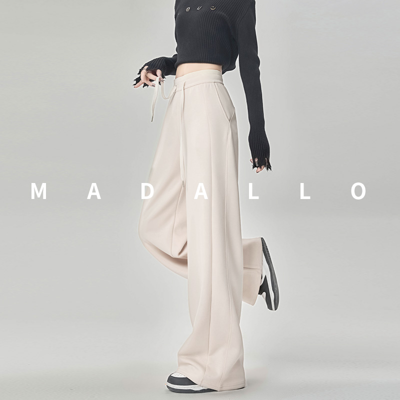 lulu同款窄版直筒香蕉裤垂顺显瘦