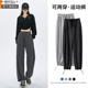 宽松阔腿裤 女春秋冬2026新款 加厚休闲卫裤 大码 子 美式 裤 灰色运动裤