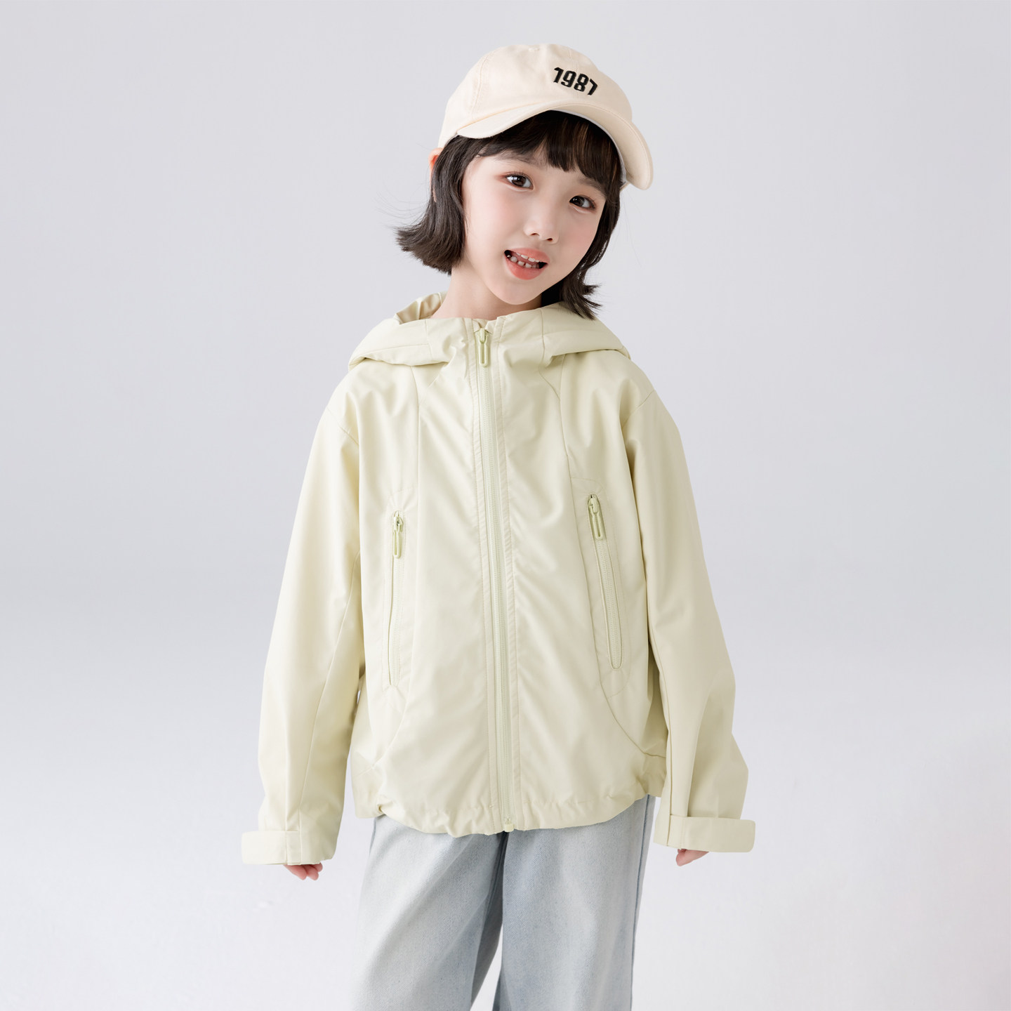 哈依鲁2026春秋季新款女童冲锋衣儿童中大童女孩时尚连帽外套上衣,童装/婴儿装/亲子装,儿童冲锋衣,淘宝优惠券,粉丝福利购,淘宝优惠卷