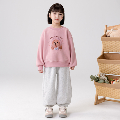 哈依鲁2025秋冬女童新款加绒卫衣