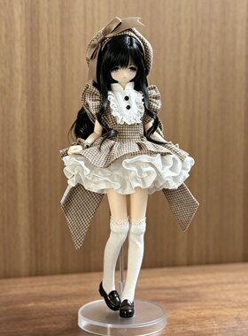 azone小布blythe娃衣ob24甜美女仆洛丽塔复古裙子日系蓬蓬短裙