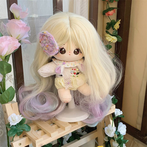 棉花重生娃娃大头围多款渐变卷发