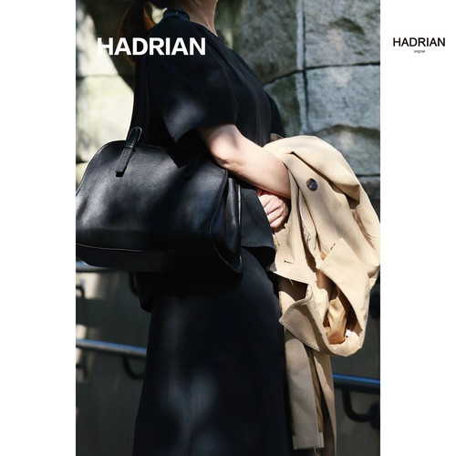 HADRIAN哈德良植鞣牛皮元宝包女高级感单肩斜挎托特包H25720