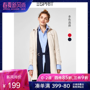 27日0点： ESPRIT 埃斯普利特 028EE1G013 女士中长款风衣 199元