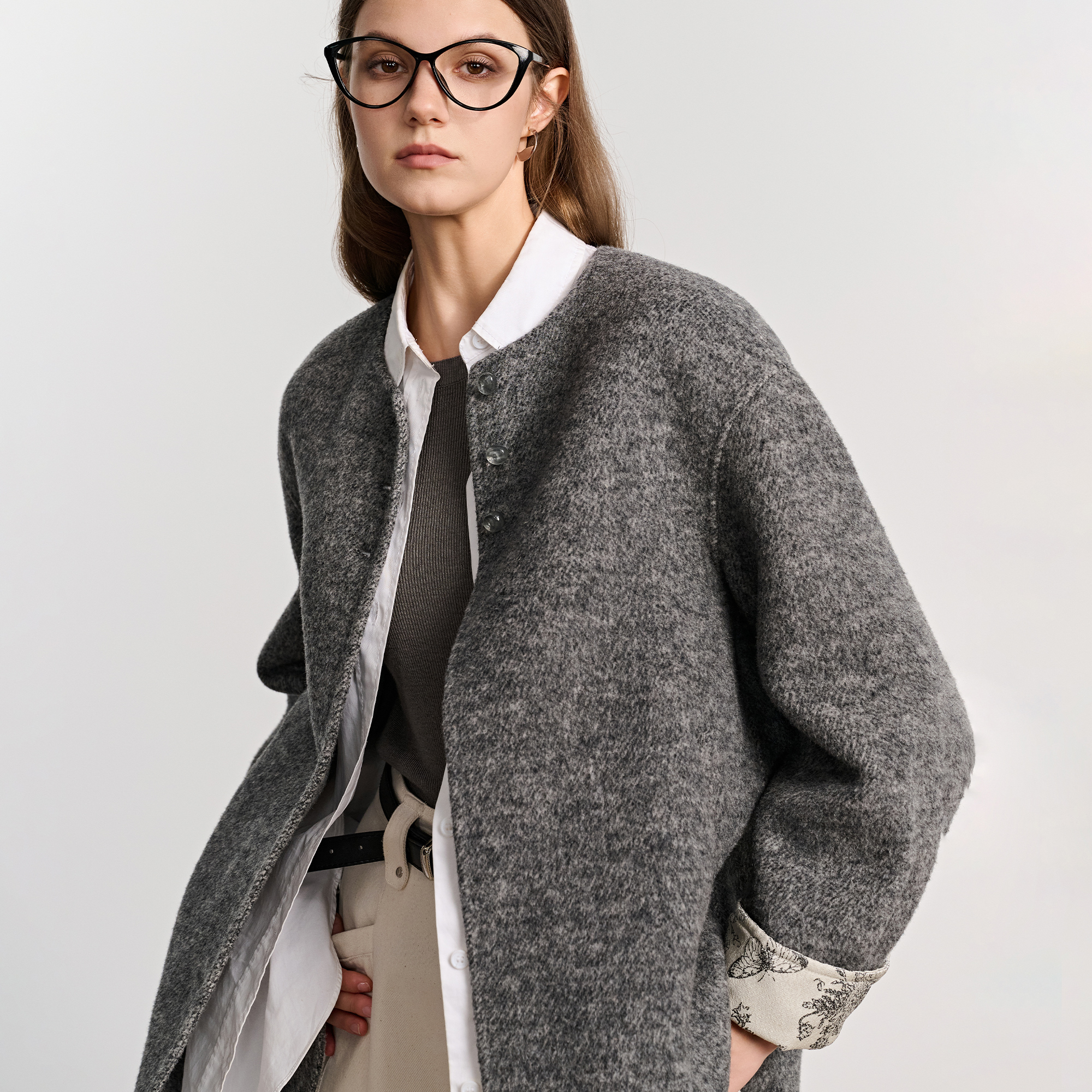 BasicHouse/百家好毛呢外套