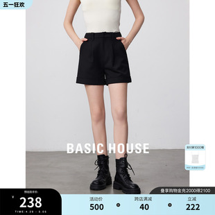 House 短裤 外穿高腰显瘦热裤 Basic 百家好A字西装 新款 女 春季