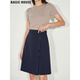 新款 Basic 半身裙女2026春季 百家好设计感开叉西装 A字中裙 House