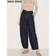 高腰遮胯宽松九分弯刀裤 Basic 女春季 百家好复古哈伦牛仔裤 House