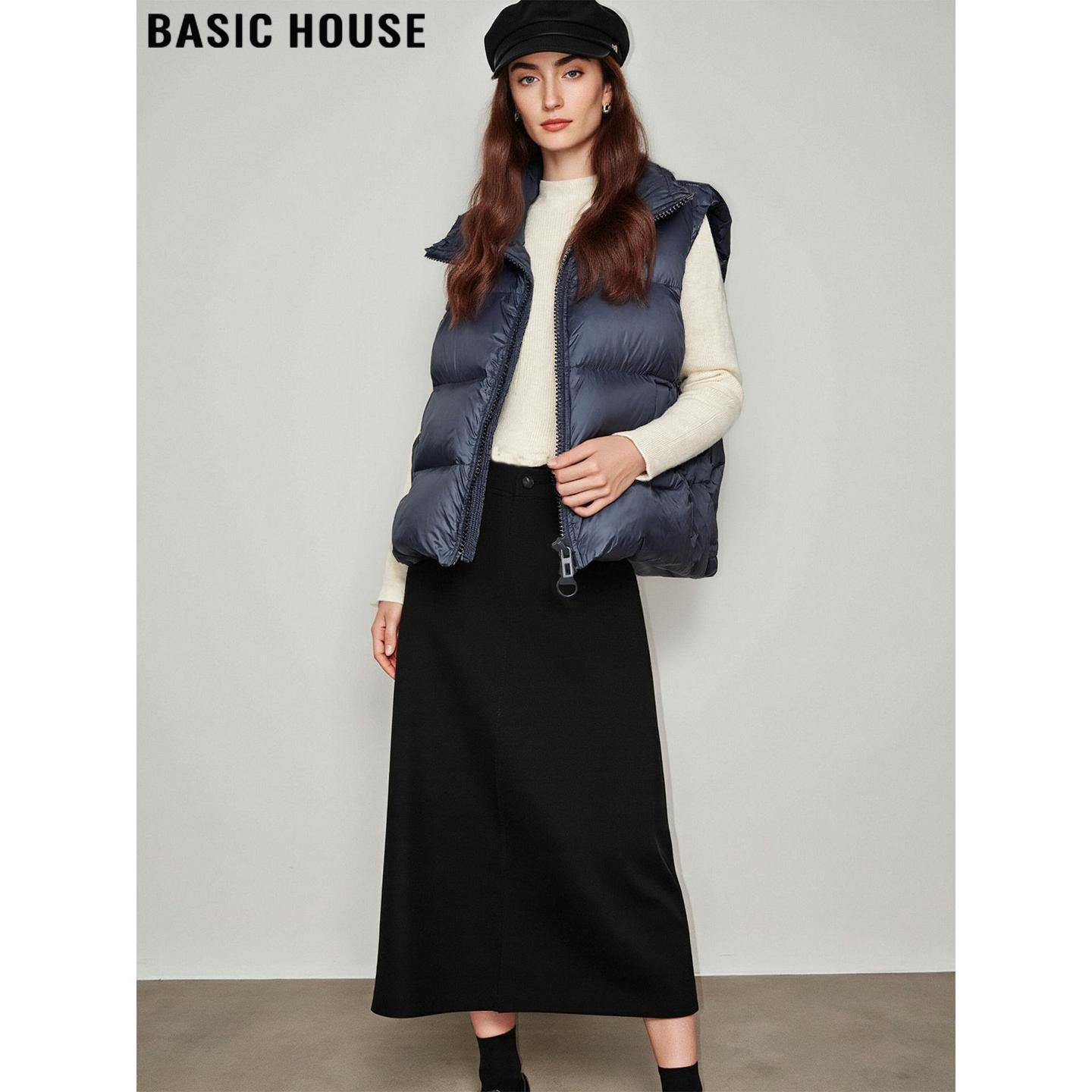 立领羽绒服马夹外套90鸭绒马夹女