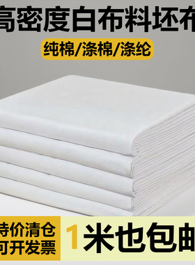 纯棉坯布全棉白胚布加厚坯布服装立裁扎染画布设计制版白胚布现货