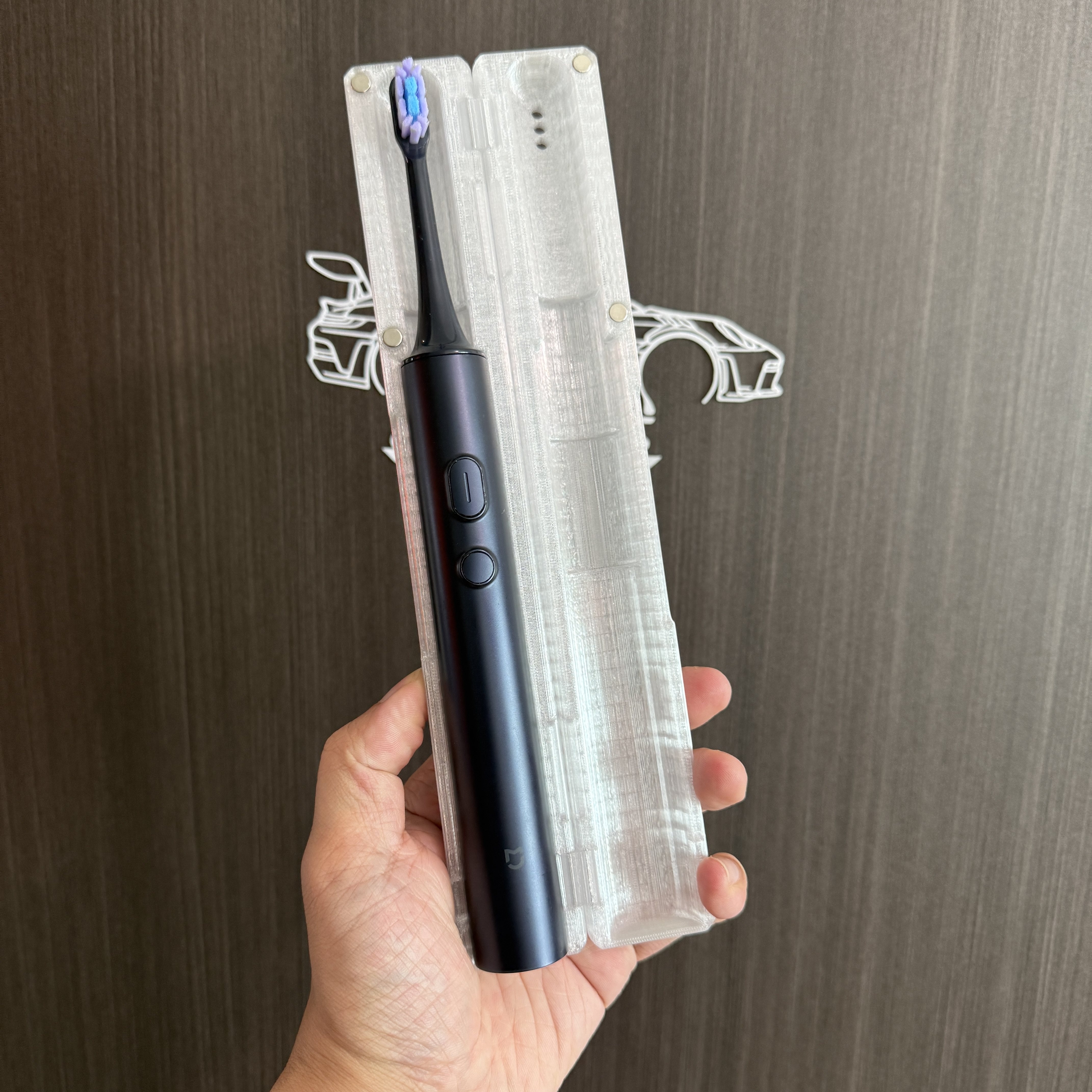 适用于小米米家T700电动牙刷收纳旅行出差盒便携透气沥水通风保护