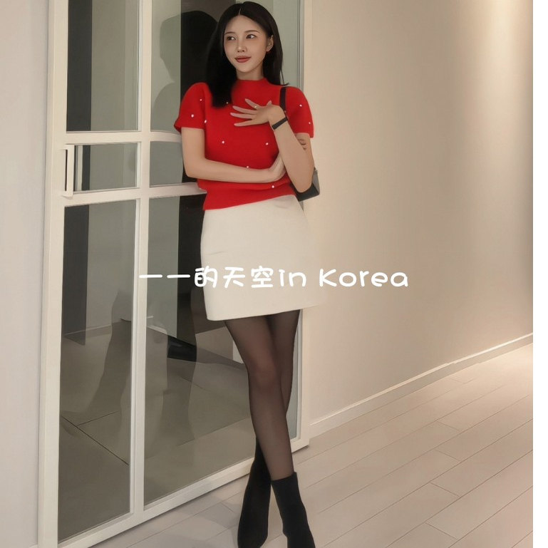 灯芯绒半身裙韩国代购正品2025秋冬女装新款优雅风百搭A字型短裙