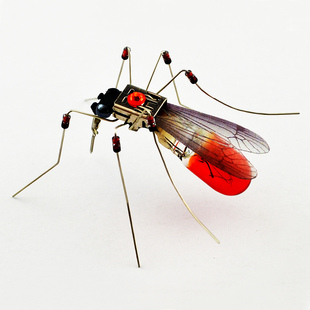 仿生昆虫机器人电子蚊金属拼装模型diy手工机械党3d立体组装男孩