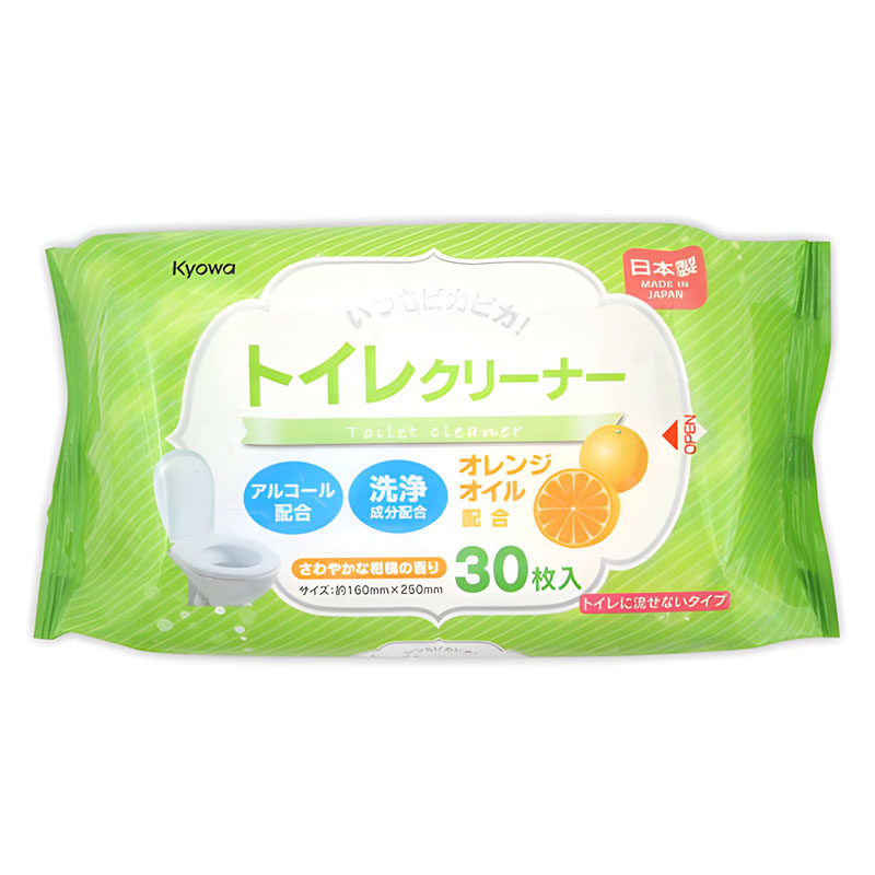 日本进口 kyowa马桶除菌清洁湿巾坐便器消毒杀菌洁厕湿纸巾