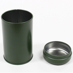 日本进口ECHO铁制精品绿茶叶罐迷你家用创意小号防潮红茶储存罐子