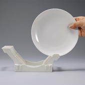 日本进口INOMATA盘子收纳架立式 橱柜餐盘置物架家用台面菜碟架子