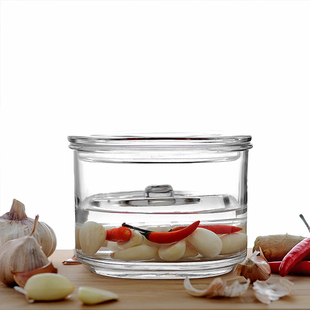 玻璃透明一夜腌制浅渍罐咸菜缸家用 加厚 SAUCE四川泡菜坛子日式