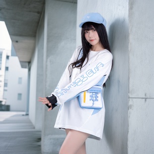 【正版】洛天依联名卫衣革新追迹时尚拼接休闲情侣棉圆领2025卫衣