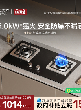 [安心灶]方太TH32B燃气灶煤气灶天然气灶具双灶台家用官方旗舰