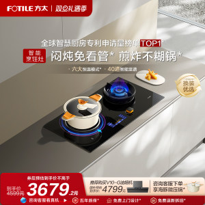 方太DA10智能烹饪灶燃气灶煤气灶气电灶定时家用天然气双灶台官方