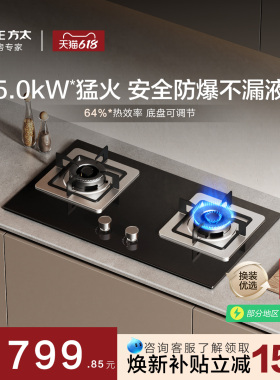 [安心灶]方太TH32B燃气灶煤气灶天然气灶具双灶台家用官方旗舰