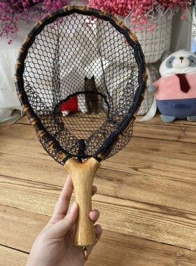 溪流路亚微物手抄网兜